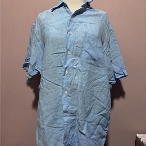 Brooks Brothers Sky Blue Linen Shirt